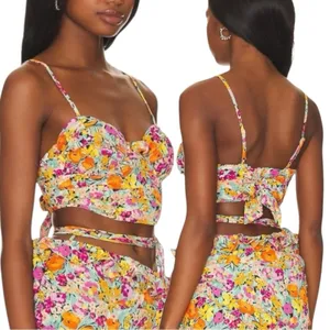 For Love & Lemons Suvi Corset Top Size Medium NWT thumbnail 2