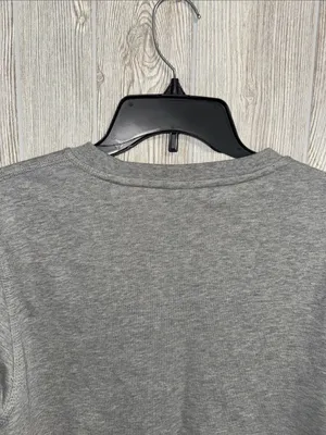 Nike Gray Crewneck Sweatshirt with White Swoosh thumbnail 4