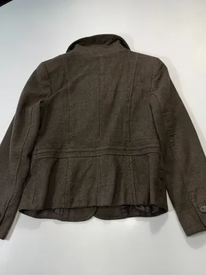 Ann Taylor Brown Tailored Wool Blend Blazer Size 10 thumbnail 6