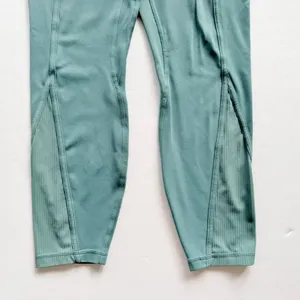 Lululemon Align Pant Ribbed Panel High Rise 25" Tidewater Teal Size 8 Yoga Gym thumbnail 6