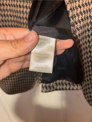Max Studio London Houndstooth Blazer Women’s Small Tan Black Tailored Workwear thumbnail 5