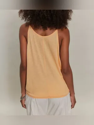 NWT Free People Ragabond Heirloom Tank - Sunburst Combo peach - Small thumbnail 4