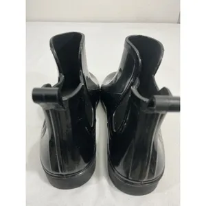 Womans Size 8 Black Rubber Stretch Ankle Rain Boots NWOT thumbnail 5