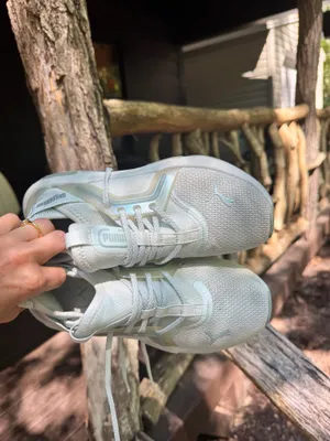 Blue shimmer puma shoes thumbnail 5