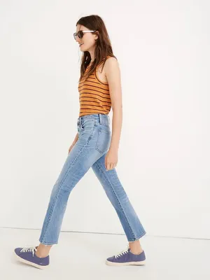Madewell Cali Demi-Boot Jeans in Dory Wash: Comfort Stretch Edition Size‎ 26 thumbnail 2