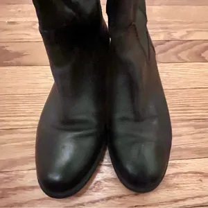 INC International Concepts Fawne Black Leather Knee-High Riding Boots Size 7 thumbnail 4
