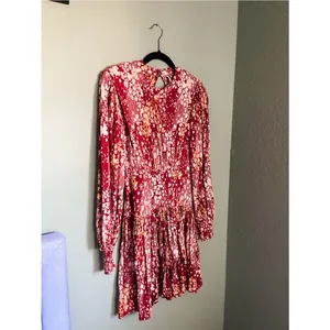 Free People Heartbeats Mini Dress Size S Red thumbnail 3
