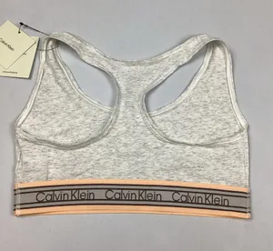 Calvin Klein Icon Cotton modal Stripe unlined bralette Medium NEW! thumbnail 1