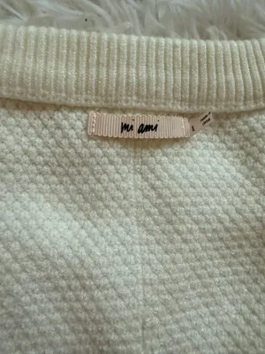 Francesca's cream sweater vest thumbnail 2