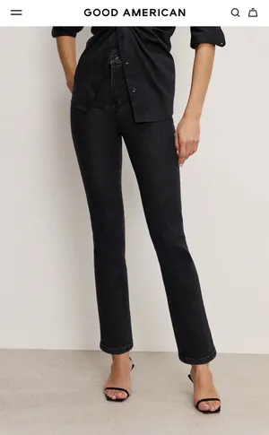 Good American Good Legs Straight Jean thumbnail 1