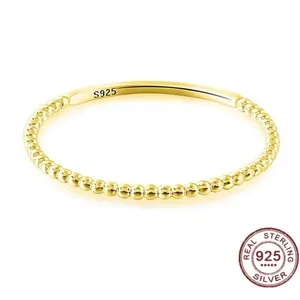 Boutique NEW Dainty 14k Gold-Plated‎ Bead Ball Ring, Jewelry, Size 7 thumbnail 13