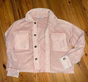 These Three Boutique Pink Shacket thumbnail 2