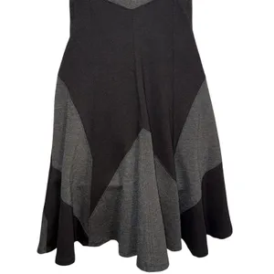 HALE BOB‎ Sleeveless V Neck Fit and Flare Dress Panel Blocked Black & Gray EUC S thumbnail 6