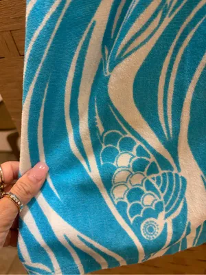 Lilly Pulitzer Blue Wave-Print Women's Swim Cover-Up Dress Small EUC thumbnail 5