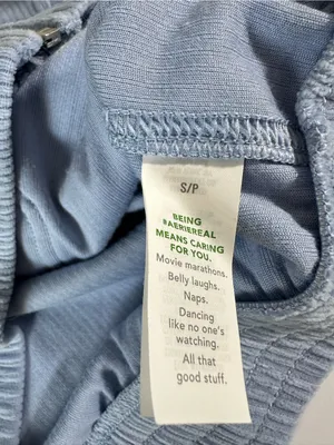 aerie Light Blue Velour Cropped Jacket Sz Small Pockets‎ and Full Zipper thumbnail 6