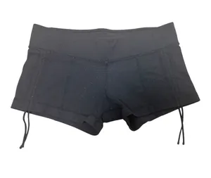 Lululemon Black Short Shorts with Side Drawstrings thumbnail 1