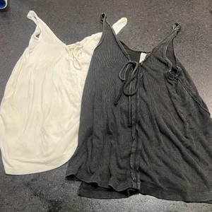 XS Free People Set of 2 Scarlett Tank Top Black & White ribbed knit cami thumbnail 3