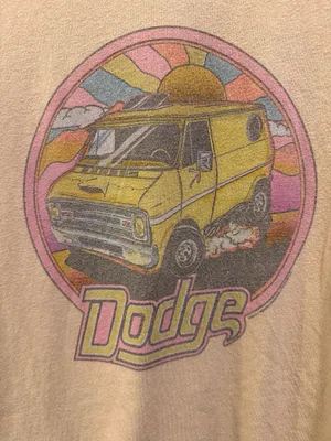 Junk Food Clothing Vintage Inspired Dodge Distressed Tee Tan thumbnail 3