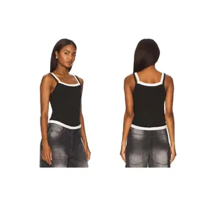 We The Free Twofer Free People Black White Layered Cami Tank Top OB2187897 Large thumbnail 2