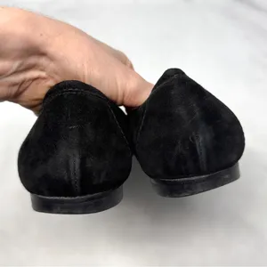 FENDI Vintage Jewel Suede Leather Square Toe Ballerina Ballet Flat Shoe Y2K 37.5 thumbnail 9