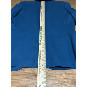 PENDELTON Blazer Jacket Women Size 12 Blue‎ 100% Virgin Wool Made In USA Vintage thumbnail 12