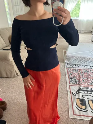 Zara beaded cut out top. Fits S. thumbnail 10
