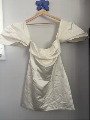 Petal & Pup US 16 NEW Nisha Strapless Mini Dress White Bridal Classy Chic thumbnail 2