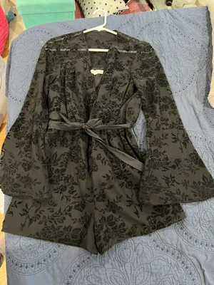 Velvet Embossed Romper thumbnail 1