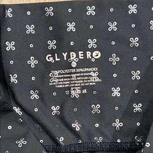 Glyder Black and silver  Patterned‎ Bike Shorts medium thumbnail 3