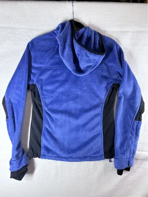 Fleece Jacket Women’s S Blue New Balance Full Zip Hooded Soft Outdoor thumbnail 2