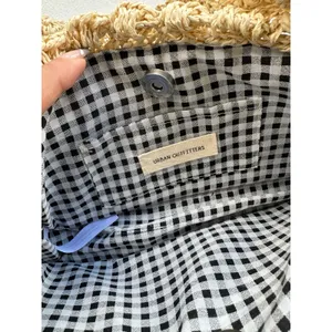 NWOT Urban Outfitters 100% Paper Penny Crochet Bohemian Baguette Bag thumbnail 4