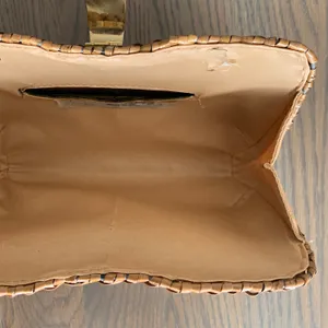 Vintage Woven Clutch with Gold Closure thumbnail 7