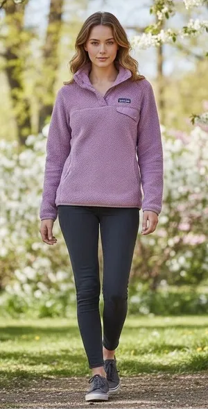 Patagonia Re-Tool Snap-T Fleece Pullover Dragon Purple Light Violet X Dye Size M thumbnail 1