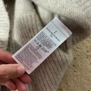 Banana Republic Johnny Collar Yak Wool Sweater Womens Small Oatmeal Marled Polo thumbnail 6
