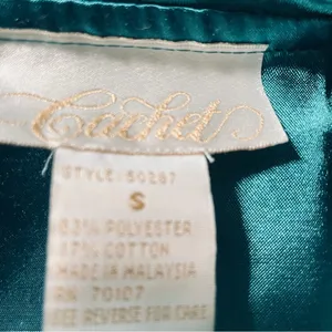 Cachet Classic Wrap Robe size S Green thumbnail 5