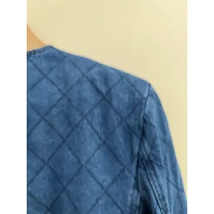 VICI‎ Quilted Blue Jacket Cropped Preppy Capsule Wardrobe Cotton Blend S thumbnail 9