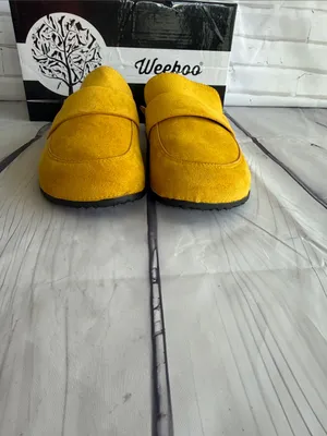 Weeboo Yellow Suede Mule Clogs Size 7.5 thumbnail 3