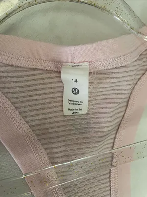 Lululemon Swiftly Racerback Tank Top Blush Pink Size 14 thumbnail 5