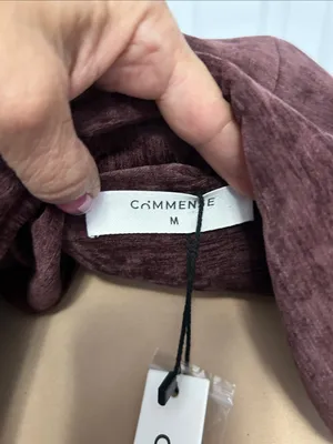Commense Crushed Velvet Blazer Plum Size M thumbnail 7