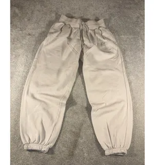 Nike Sportswear Phoenix Fleece High Waisted Oversized Sweatpants Womens M Beige thumbnail 3