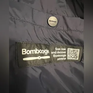 Bomboogie $252 Puffer Vest Hooded Hoodie Fall Navy Blue‎ Primaloft Nautical thumbnail 7