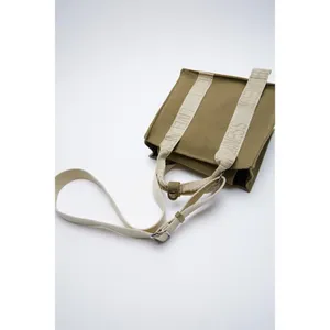 ✨ZARA LIVELINESS TEXT CANVAS MINI TOTE BAG✨ thumbnail 3