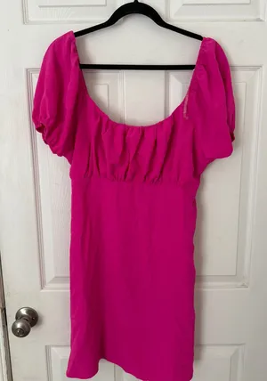 Hot Pink Mini Dress Lily Rose thumbnail 1
