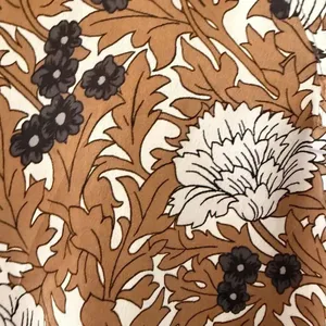 Ann Taylor Floral Mixed Media Pleat Front Gold Gray Office Career Top Sz MP thumbnail 7