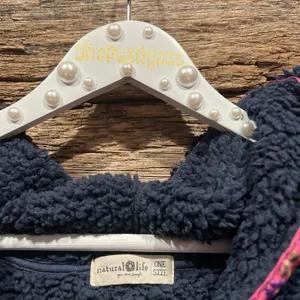 Natural life one size oversized fleece navy thumbnail 4