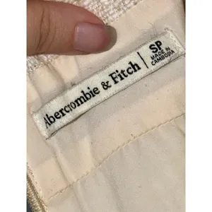 Abercrombie & Fitch Cream Beige Tweed Sleeveless Mini Dress Womens Size S Petite thumbnail 3