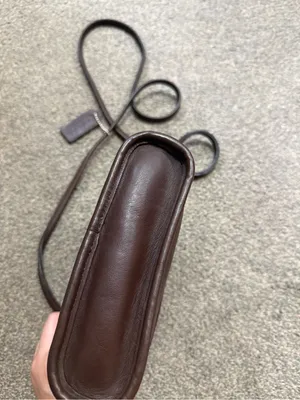 Vintage Coach Tango Flap Leather Small Crossbody Bag in Mahogany code 9049 thumbnail 3