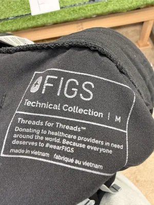 Figs Zamora Jogger Scrub Pant Black Drawstring Medical Women's Medium thumbnail 6