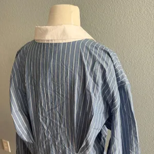 Abercrombie & Fitch Poplin Shirt Dress Size Large Tall thumbnail 6