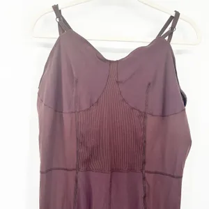 Nike Womens Yoga Luxe Dri-FIT Corset Balletcore Bodysuit Jumpsuit Size XXL Brown thumbnail 5